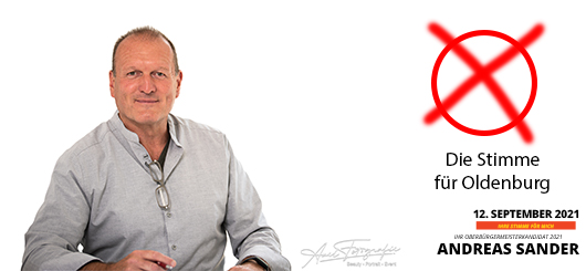 Andreas Sander - Oberbürgermeisterkandidat der Stadt Oldenburg 2021 Andreas Sander - Oberbürgermeisterkandidat der Stadt Oldenburg 2021