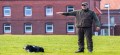 Christoph Müller mit Hütehund in Aktion